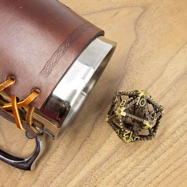 Sage’s 42mm Draconic Prison Bronze Cage Hollow Metal D20 image 1