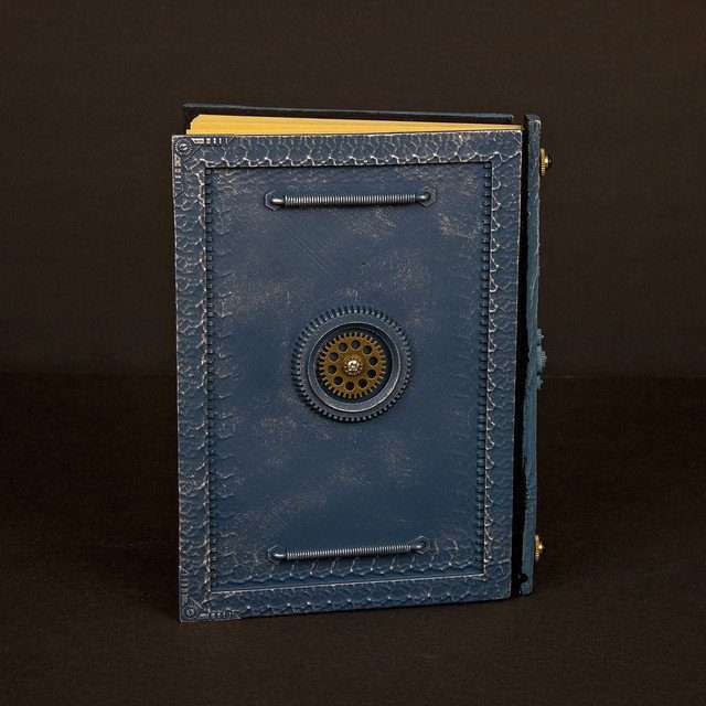 Sage's Gnomish Notebook Blue | Handmade Notebook for TTRPG, Sketchbook, Diary image 2