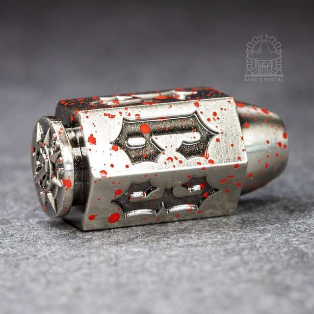 Sage's Holy Bullet Silver/Blood Metal D6 image 0
