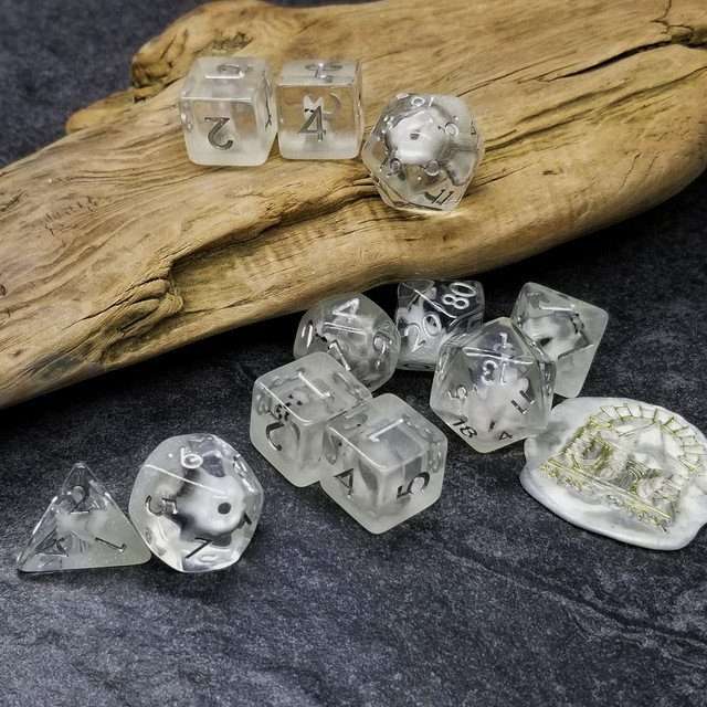 Exclusive Sage's Companion Wolf Pup Limited Edition 11-pc Glow in the Dark Dice Set image 10