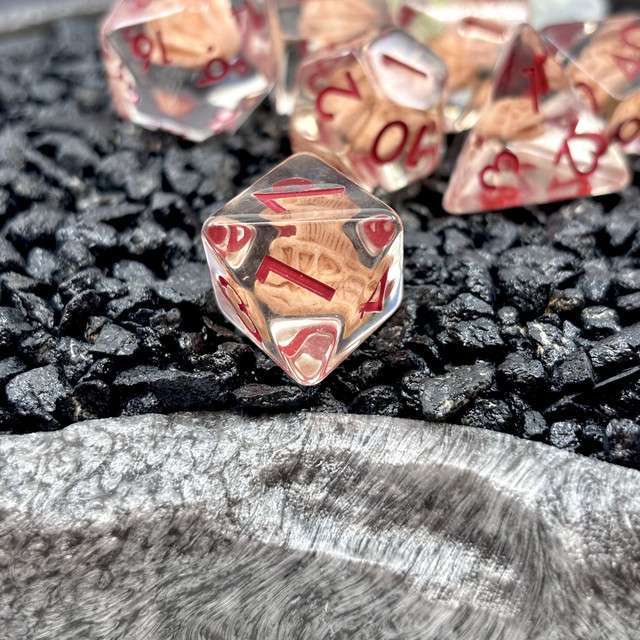 Sage's Fossil Familiar Resin Polyhedral Dice Set image 4