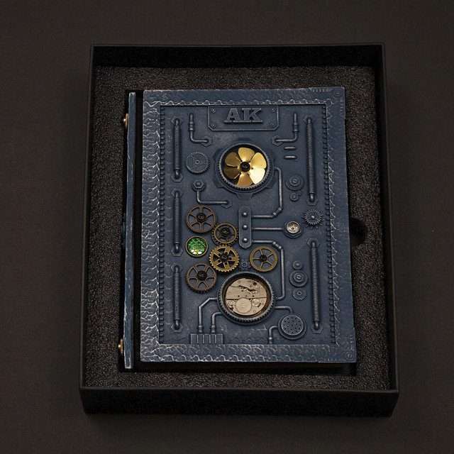 Sage's Gnomish Notebook Blue | Handmade Notebook for TTRPG, Sketchbook, Diary image 7