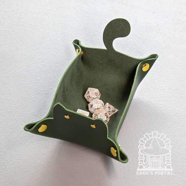 Sage's Green Enchanted Cat Dice Tray image 6