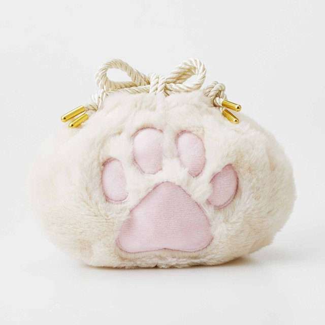 Sage's Furry Kittypaw Bag - White Fur/Pink Paw Dice Bag image 9