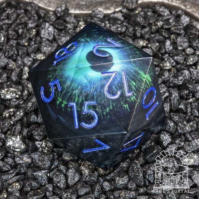 Sage's Eye of the Blue Beast Jiggling Eye Resin Giant 50mm D20 image 0