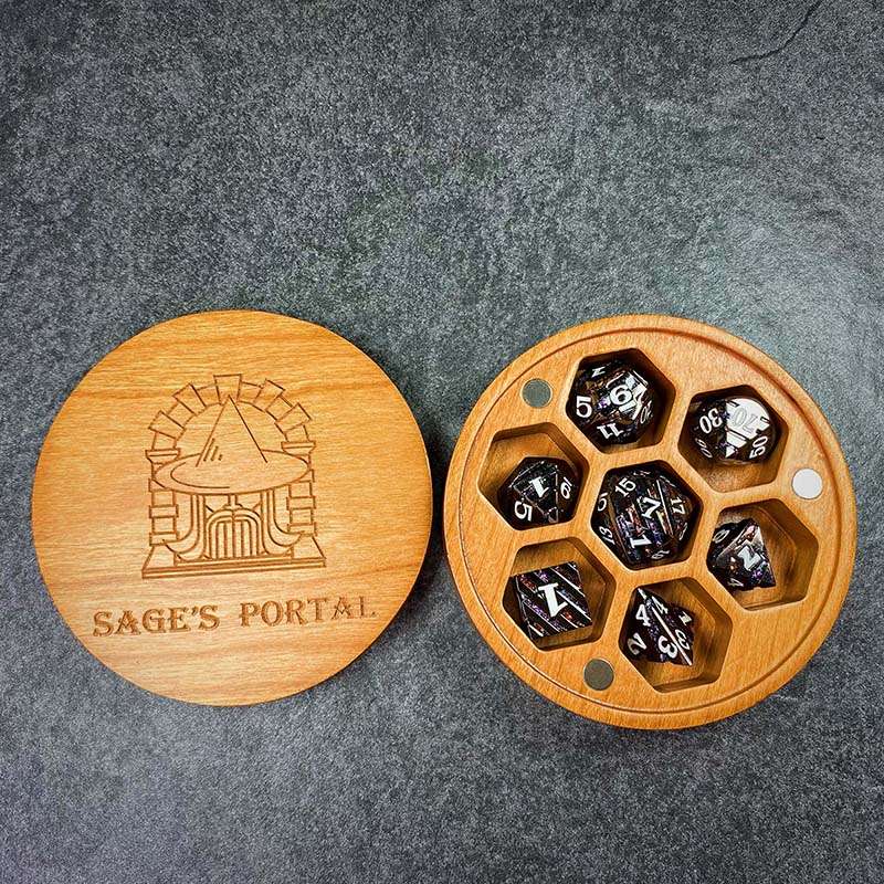 Sage's Container - Cherry Wood Dice Case image 2