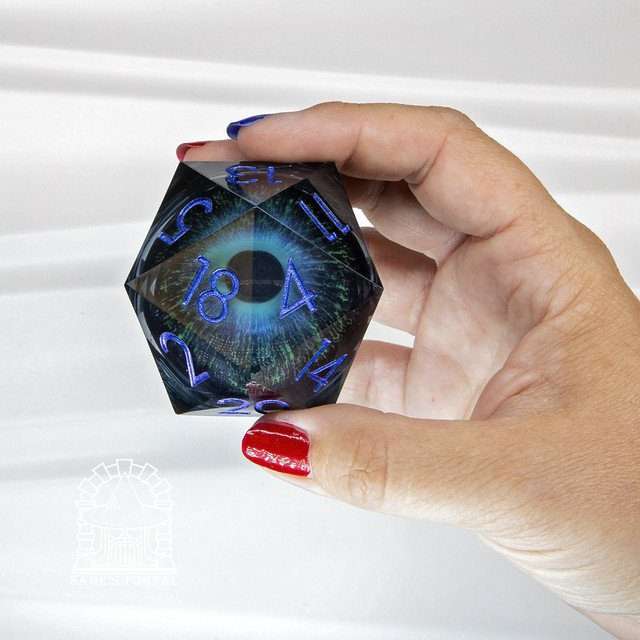 Sage's Eye of the Blue Beast Jiggling Eye Resin Giant 50mm D20 image 2
