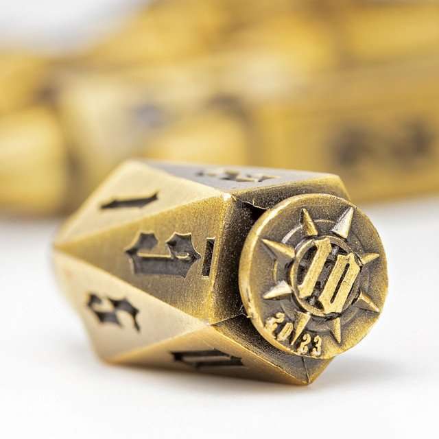 Sage's Holy Revolver Bronze Bullets Metal Dice Set image 6