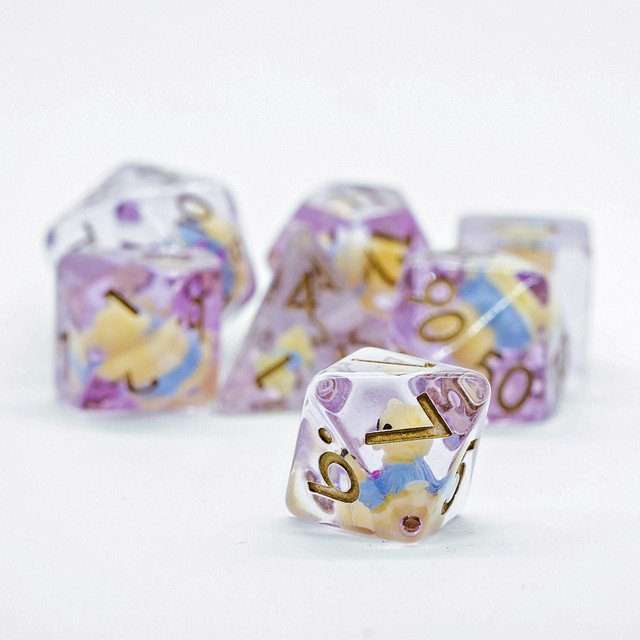 Sage's Familiars - Teddy Bear Familiar Resin Polyhedral Dice Set image 6