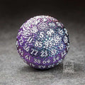 Sage’s Dragon Egg Purple/Teal d100 Metal Dice image 0