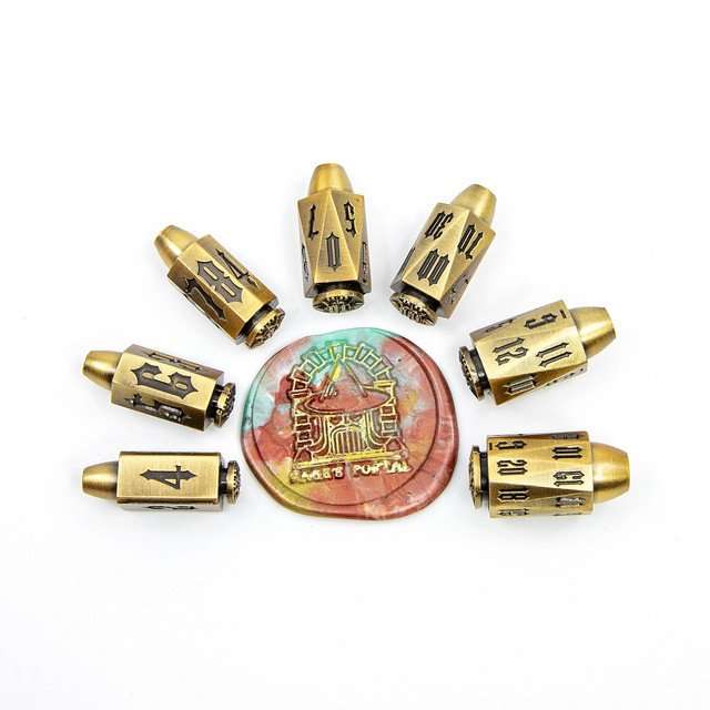 Sage's Holy Revolver Bronze Bullets Metal Dice Set image 14