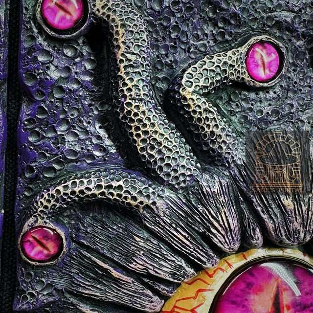 Purple Eye Tyrant Notebook Gift Set | Handmade Notebook for TTRPG, Sketchbook, Diary image 4
