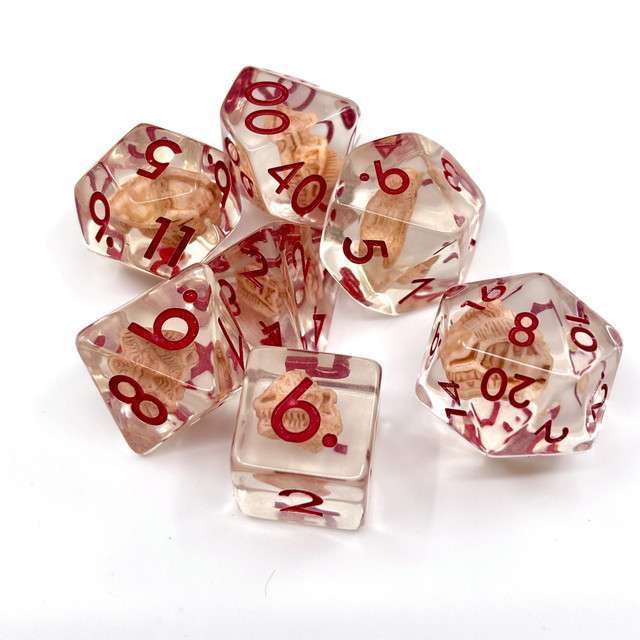 Sage's Fossil Familiar Resin Polyhedral Dice Set image 1