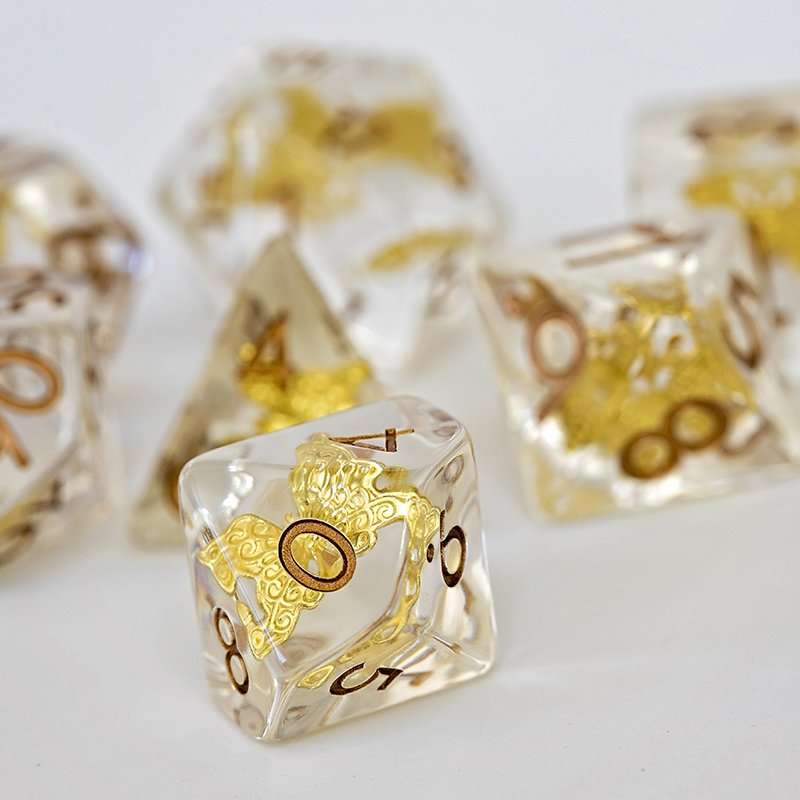 Sage's Familiars - Butterfly Familiar Resin Polyhedral Dice Set image 9