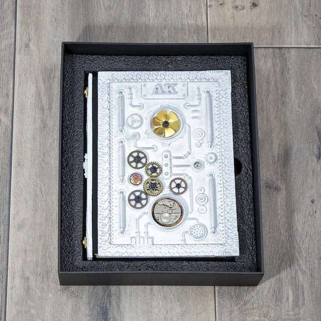 Sage's Gnomish Notebook White | Handmade Notebook for TTRPG, Sketchbook, Diary image 5