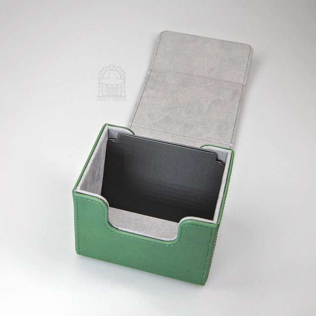 Sage’s Premium Deck Storage Box for TCG, Dice, Jewelry 105mm x 89mm x 76mm - Green image
