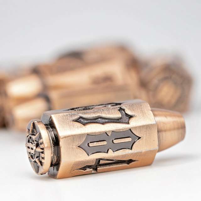 Sage's Holy Revolver Copper Bullets Metal Dice Set image 9