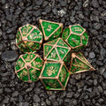 Sage's Grave Fortune Verdant Death Metal Polyhedral Dice Set image 0
