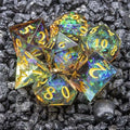 Sage's Crystals - Sylvan Sharp Edge Resin Polyhedral Dice Set image 0