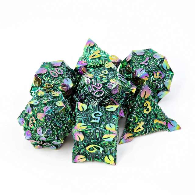 Sage’s Arboreals Sylvan Metal Polyhedral Dice Set image 5