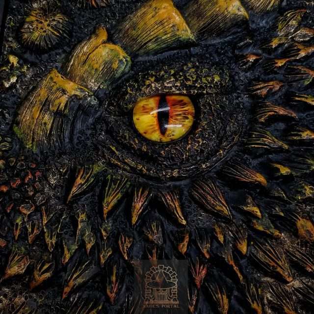 Eye of the Gold Dragon Notebook | Handmade Notebook for TTRPG, Sketchbook, Diary image 6