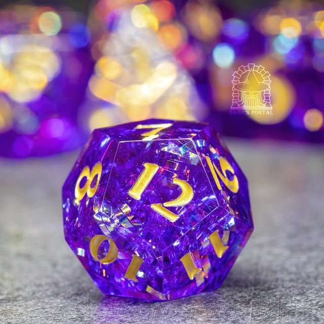 Sage's Exaltations - Royal Throne Sharp Edge Resin Dice Set image 2