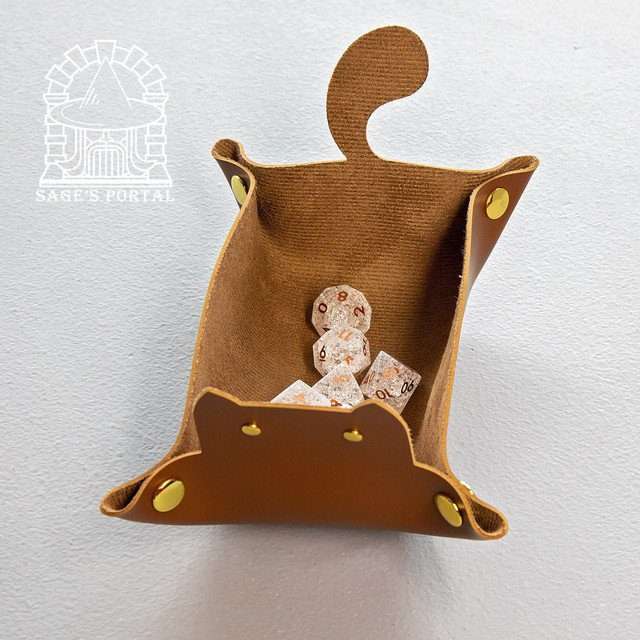 Sage's Brown Enchanted Cat Dice Tray image 7