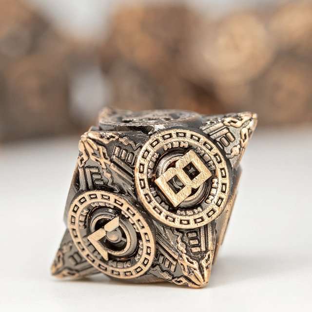 Sage’s Chronurgy Timeless Copper Metal Polyhedral Dice Set image 5