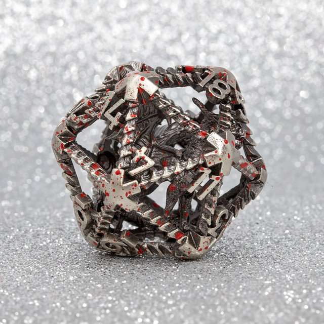 Sage’s 42mm Draconic Prison Bloody Cage Hollow Metal D20 image 0