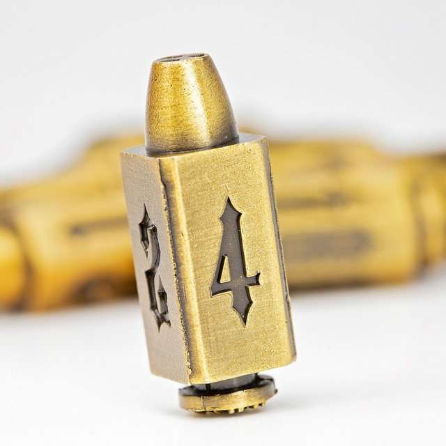 Sage's Holy Revolver Bronze Bullets Metal Dice Set image 10