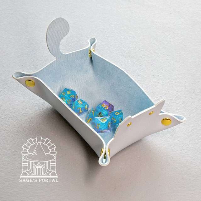 Sage's Light Blue Enchanted Cat Dice Tray image 9