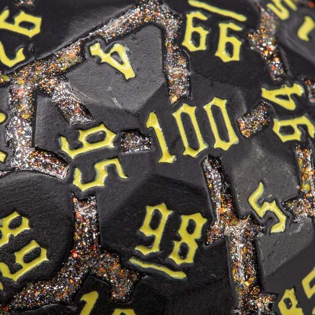 Sage’s Warp Stones Yellow Sun d100 Metal Dice image 10