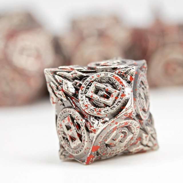 Sage’s Chronurgy Timeless Carnage Metal Polyhedral Dice Set image 6