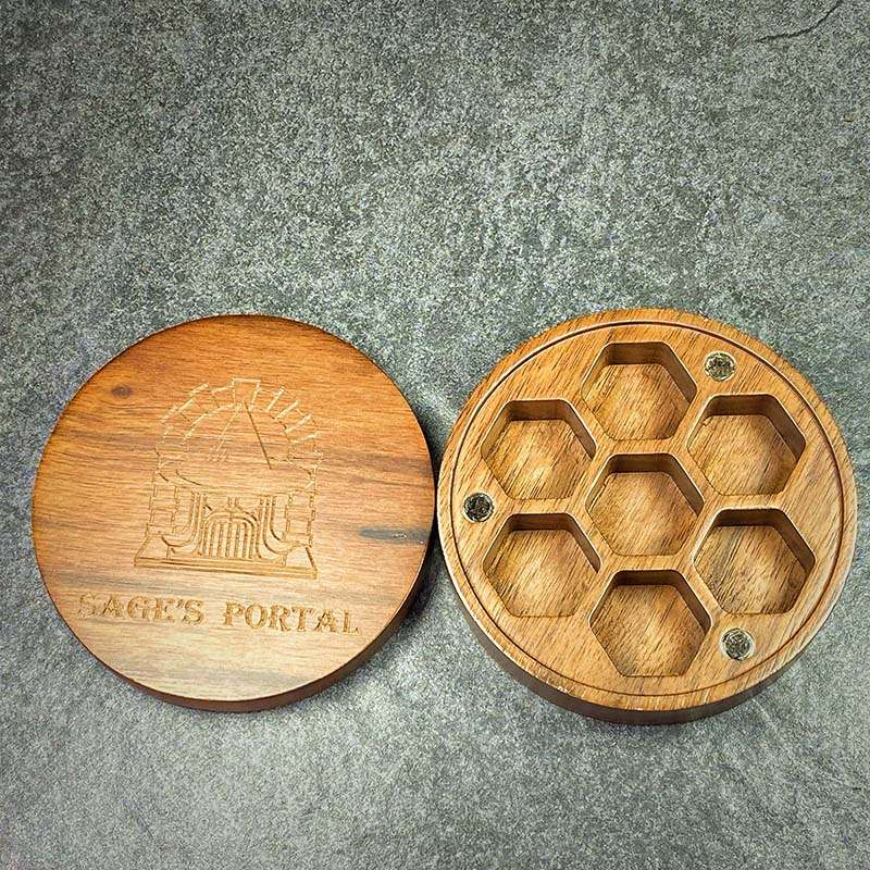 Sage's Container - Walnut Wood Dice Case image 2