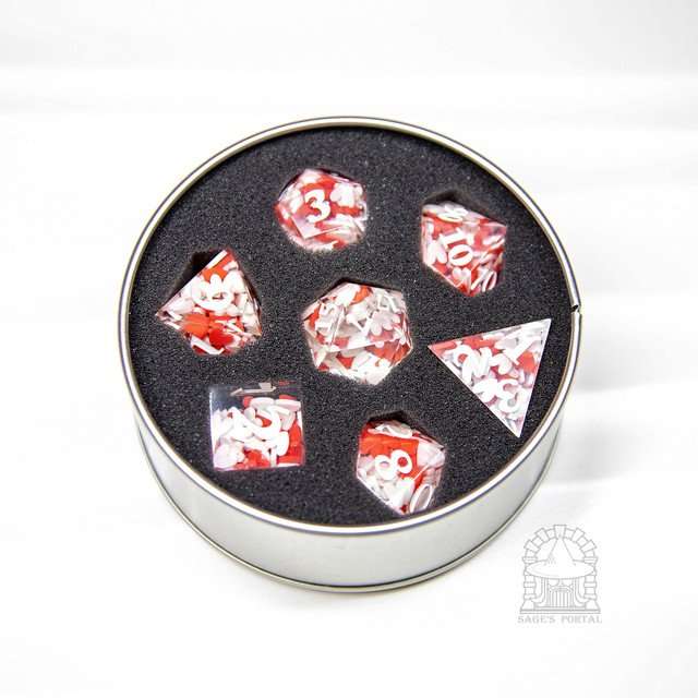 Sage's Exaltations - Pure Love Sharp Edge Resin Dice Set image 10