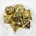 Sage's Grave Fortune Gilded Death Metal Polyhedral Dice Set image 0