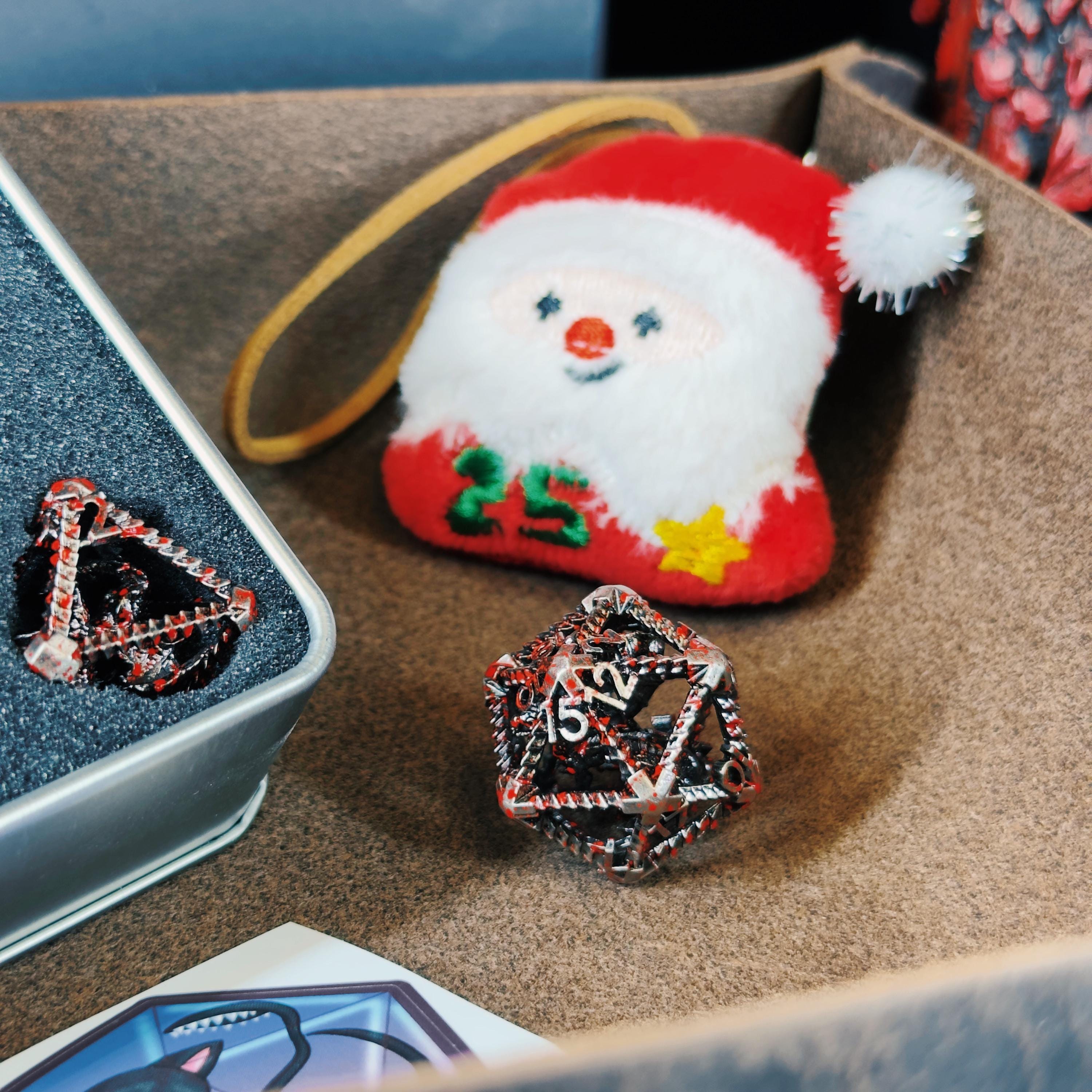 Sage's Christmas Notebook & Dice Gift Bundle | Dragon Journal, Dice Set, Leather Tray and Toy