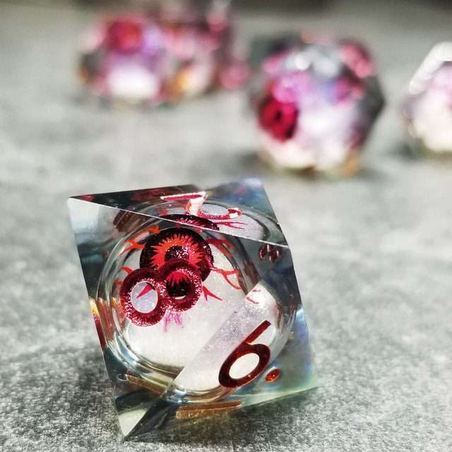 Sage's All Seeing Eye Liquid Core Polyhedral Dice Set - Sage's PortalLiquid Core Dice Set