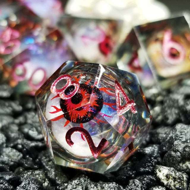 Sage's All Seeing Eye Liquid Core Polyhedral Dice Set - Sage's PortalLiquid Core Dice Set