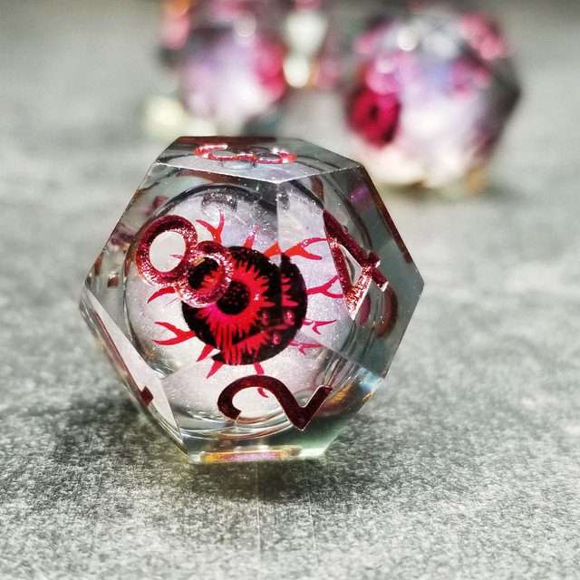 Sage's All Seeing Eye Liquid Core Polyhedral Dice Set - Sage's PortalLiquid Core Dice Set