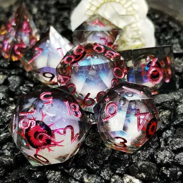 Sage's All Seeing Eye Liquid Core Polyhedral Dice Set - Sage's PortalLiquid Core Dice Set