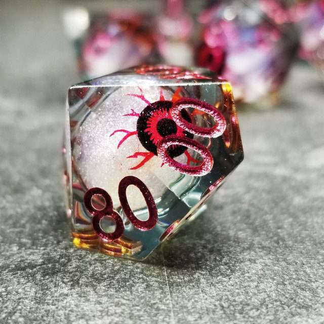 Sage's All Seeing Eye Liquid Core Polyhedral Dice Set - Sage's PortalLiquid Core Dice Set
