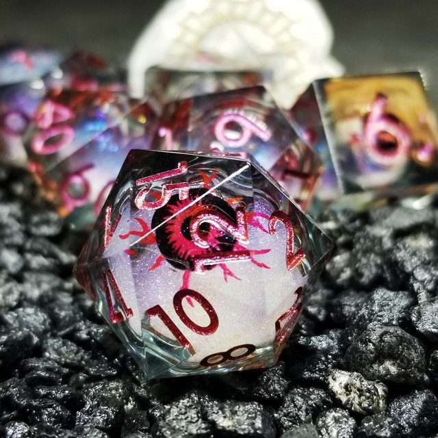 Sage's All Seeing Eye Liquid Core Polyhedral Dice Set - Sage's PortalLiquid Core Dice Set