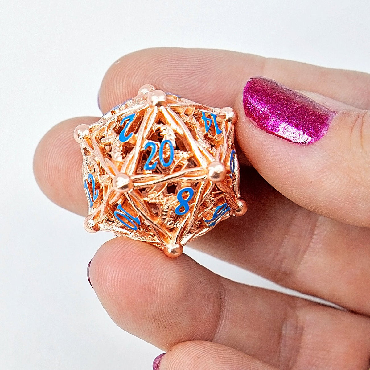 Sage's Ankheg Magical Creature Copper Hollow Metal Dice Set - Sage's PortalHollow Metal Dice Set