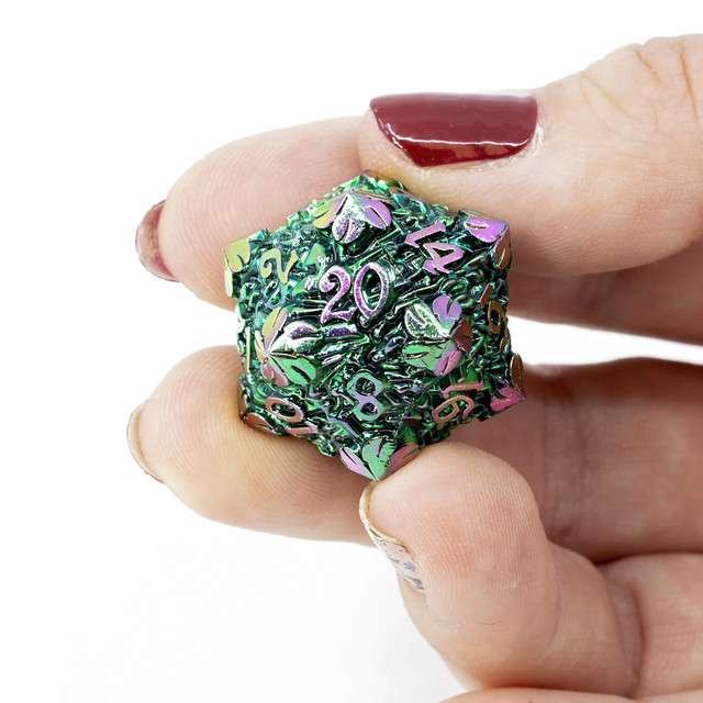 Sage’s Arboreals Sylvan Metal Polyhedral Dice Set - Sage's PortalMetal Dice Set