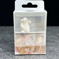 Sage's Baby Polar Bear Familiar Resin Polyhedral Dice Set - Sage's PortalResin Dice Set