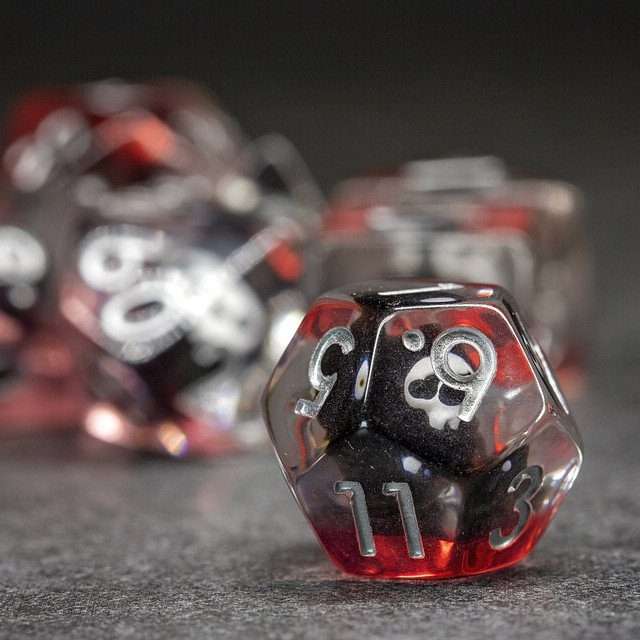 Sage's Baby Reaper Familiar Resin Polyhedral Dice Set - Sage's PortalResin Dice Set