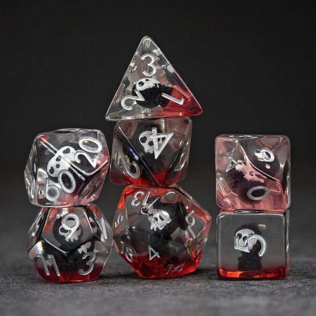 Sage's Baby Reaper Familiar Resin Polyhedral Dice Set - Sage's PortalResin Dice Set