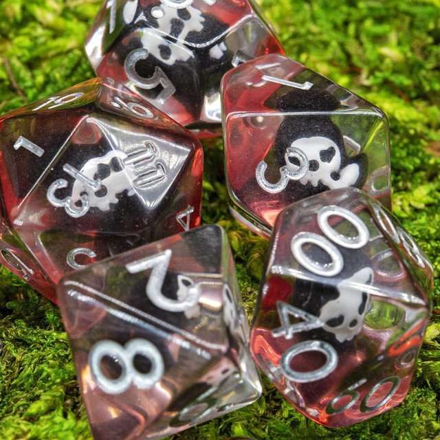 Sage's Baby Reaper Familiar Resin Polyhedral Dice Set - Sage's PortalResin Dice Set