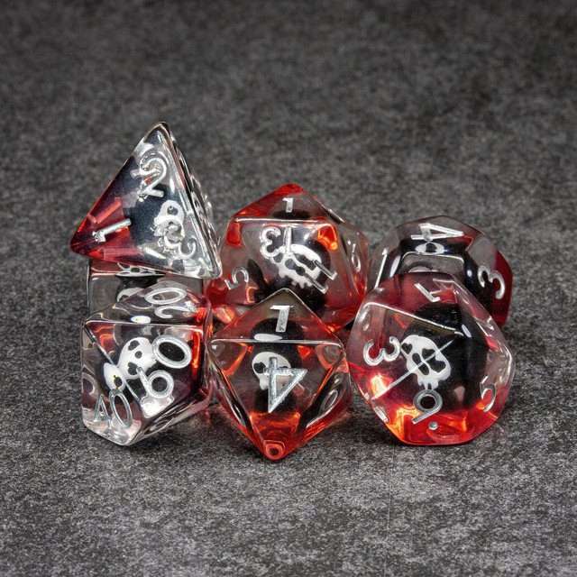 Sage's Baby Reaper Familiar Resin Polyhedral Dice Set - Sage's PortalResin Dice Set